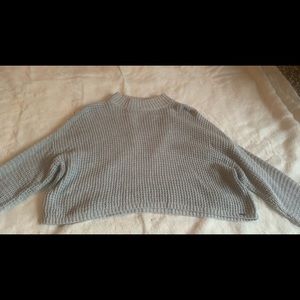 gray knit Hollister sweater , wear one time